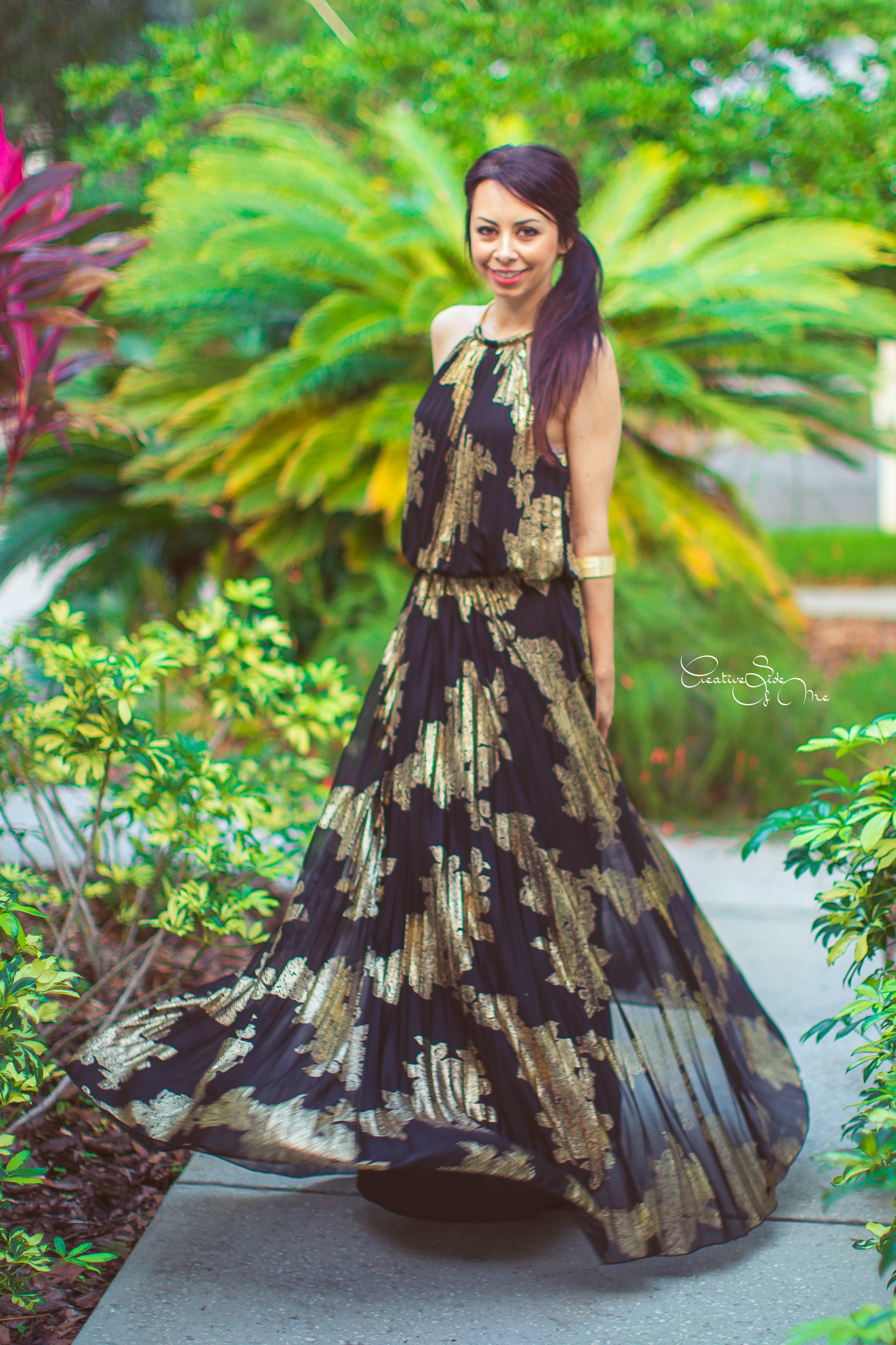 macy's black maxi dress